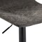 Leisuremod Tilbury Modern Adjustable Bar Stool with Footrest and 360-Degree Swivel, Grey TS29GR - alternate 2