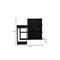 Homeroots 48" Black L Shape Computer Desk 403795 - alternate 3