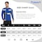 Protectx Long Sleeve T-Shirt, 92% Polyester, 8% Spandex, Blue, Black, M, 2 PK HV-LTT145-BLBK-M-02 - alternate 2