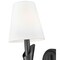 Z-Lite Claudelle 1-Light Wall Sconce, 5.75 in W x 14 in H, Matte Black 4014-1S-MB - alternate 3