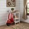 Homeroots 26in Red and Off White Novelty Scooter Open Cabinet With Two Shelves 402229 - alternate 2