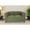 Homeroots 54" Green And Black Microsuede Loveseat 530502 - alternate 3