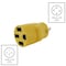 Ac Works Adapter NEMA L14-30P 30A 4-Prong Plug to NEMA 14-50R 50A 125/250V Connector RVL14301450 - alternate 3