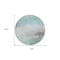 Homeroots 8' Blue And Mint Green Round Abstract Washable Indoor Outdoor Area Rug 611284 - alternate 5