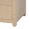 Bali & Pari Quinn Bohemian Woven Natural Grasscloth 3-Drawer Nightstand 254-14031-ZORO - alternate 4