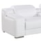 Homeroots 169" White Italian Leather Reclining USB Sofa 632870 - alternate 2
