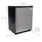 Avanti 5.2cu. ft CompactRefrigerator, Stainless Steel with Black Cabinet AR52T3SB - alternate 4