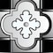 Homeroots 7" X 7" Black White And Gray Mosaic Peel And Stick Removable Tiles 390926 - alternate 4