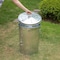 Gardenised 20 gal Round Outdoor Can, Silver, Galvanized Steel, 17.5 in QI004755 - alternate 5