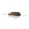 Homeroots 94" Brown Leather Sofa With Black Legs 606785 - alternate 3