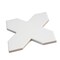 Apollo Tile Seville 5 x 5 in. Matte Pure White Porcelain Cross Wall and Floor Tile 5.31 sq ft/case, 34PK TNG88CRWHTA - alternate 2