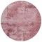 Homeroots 8' Blush And Ivory Round Abstract Washable Indoor Outdoor Area Rug 602691 - alternate 3