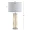Jonathan Y Genevieve 30" Glass/Crystal LED Table Lamp, Champagne JYL2064A - alternate 3