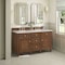 James Martin Vanities Lorelai 60" Double Vanity, Mid-Century Walnut, w/ 3 CM Siberian Silestone Top 424-V60D-WLT-3SFR - alternate 4