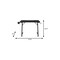 Homeroots Adjustable Black Wood and Stainless Steel Writing Desk 723744 - alternate 5