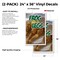 Signmission Frog Legs, Vinyl Decals Only 24 Inch x 36 Inch, Vinyl Decal, 2PK DSB-2436-2PACK-Frog Legs - alternate 2