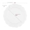 Smarty Had A Party Pearl White Round Lotus Plastic Dinnerware Value Set, 240PK 8850-WHVP-CASE - alternate 3