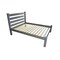 Homeroots Gray Solid Wood Full Bed Frame 546753 - alternate 3