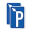 Signmission P Symbol With Up Arrow Pointing Left, 18'' X 24'' 2 Signs, Heavy Gauge Aluminum, 2PK A-1824-2PACK-23510 - alternate 1