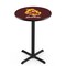 Holland Bar Stool Co 36" Blk Wrinkle Arizona State Pub Table, Sparky Logo, 36" dia. Top L211B3636ArizSt-S - alternate 1