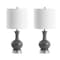 Jonathan Y Cox 22" Metal/Glass LED Table Lamp, Gray, 2PK JYL4033B-SET2 - alternate 3