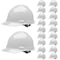 Malta Dynamics Hard Hat, Polyethylene, Ratchet, White HHW1004-Case - alternate 1