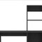 Homeroots 58" Black Wood Computer Desk With Hutch 526175 - alternate 9