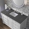 James Martin Vanities 48" S Vanity, Bright White w/Parisien Bleu Top w/FreePower Wireless Charger 157-V48-BW-FPBL - alternate 3