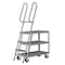 Pucel Ladder Stock Cart, 20 in W x 78 in H x 49 in D, Light Blue LT-20-78P - alternate 1