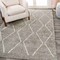 Jonathan Y Catala Moroccan Diamond Shag Gray/Ivory 5 ft. x 8 ft. Area Rug MOH405B-5 - alternate 2