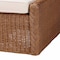 Bali & Pari Derris Bohemian Peanut Brown Braided Rattan Footstool 256-14076-ZORO - alternate 4