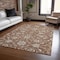 Homeroots 8' X 10' Brown Ivory And Gray Moroccan Washable Indoor Outdoor Area Rug 605178 - alternate 4