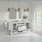 James Martin Vanities Breckenridge 60" Double Vanity, Bright White, w/ 3 CM Siberian Silestone Top 330-V60D-BW-3SFR - alternate 2