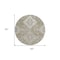 Homeroots 8' Taupe Beige And Ivory Round Medallion Washable Indoor Outdoor Area Rug 589052 - alternate 5