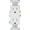 Leviton Decora 15A Wht Tamper Resistant 5-15R Duplex Outlet, 10PK M22-T5325-WMP - alternate 3