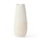 Homeroots 14" Cream Abstract Cylinder Ceramic Table Vase 397589 - alternate 1