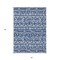Homeroots 5' X 8' Navy Blue And Ivory Southwestern Washable Indoor Outdoor Area Rug 594179 - alternate 3