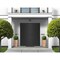 Vdomdoors Front Exterior Prehung Metal-Plastic Double Doors / MANUX 8111 Matte Black / Office Commercial and MANUX8111DEXD-BLK-RH-W72xH80 - alternate 2
