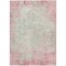 Homeroots 5' X 8' Pink And Ivory Abstract Washable Indoor Outdoor Area Rug 612347 - alternate 2