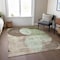 Homeroots 3' X 5' Artichoke Green Brown And Beige Geometric Washable Indoor Outdoor Area Rug 604899 - alternate 5