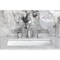 Kingston Brass Widespread Bathroom Faucet with Knurled Handle and Brass Pop-Up, Polished Chrome FSC8951KNL - alternate 3