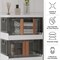 Home-Complete Set of 2 Collapsible Storage Bins 8.4 Gal Capacity Organizers with Lids, Double Doors, and Wheels ST-CLPBIN-LRG2 - alternate 3