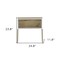 Homeroots 24" White and Oak Faux Wood Nightstand 478270 - alternate 2