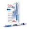 Pentel EnerGel RTX Retractable Liquid Gel Pen, (0.7mm) Metal Tip, Medium Line, Blue Ink, 1 Dozen, 12PK BL77-C - alternate 1