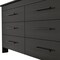 Homeroots 59" Black Six Drawer Double Dresser 544018 - alternate 5