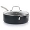 Martha Stewart 10 Piece Nonstick Hard Aluminum Cookware Set in Matte Black 129228.1 - alternate 3