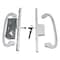 Gas Hardware Sliding Door Handle Set, Keyed Mortise Lock, Sash Controls 2265, Fits 3-15/16in Screw Holes DH-211-OFFSET-WITHKEY - alternate 4