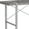 Homeroots 49" Gray and Silver Computer Desk 489869 - alternate 4