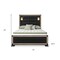 Homeroots Black And Gold Faux Crystal Bling Wood And Upholstery Lighted Full Bed Frame 564758 - alternate 4