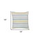Homeroots Set of Two 18" X 18" Yellow Beach Chevron Cotton Zippered Pillow, 2PK 535265 - alternate 2